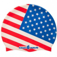 Mad Wave USA Swim Cap Mad Wave USA Swim Cap