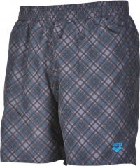 Arena Printed Check 2 Boxer Grey/Turquoise Arena Printed Check 2 Boxer Grey/Turquoise