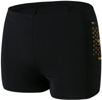 Men's swimsuit Speedo Pocket Aquashort Black/Mango Men's swimsuit Speedo Pocket Aquashort Black/Mango