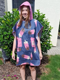 BornToSwim Ice Cream Poncho Junior Blue/Pink BornToSwim Ice Cream Poncho Junior Blue/Pink