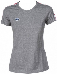 Arena W T-Shirt Team Grey Melange/White/Red Arena W T-Shirt Team Grey Melange/White/Red