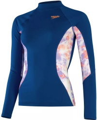 Speedo Printed Long Sleeve Rash Top Ammonite/Soft Coral/Miami Lilac Speedo Printed Long Sleeve Rash Top Ammonite/Soft Coral/Miami Lilac