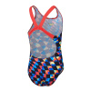 Speedo Digital Allover Leaderback Girls Black/Red
