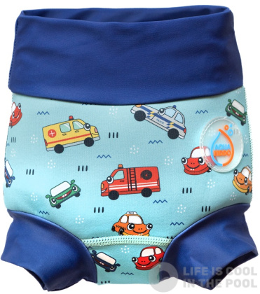 Otroške kopalke za dojenčke AquaKiddo Swim Nappy Cars