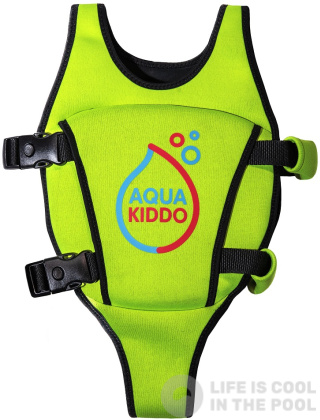 Otroški plavalni jopič AquaKiddo Swim Vest Green