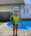 Otroški plavalni jopič AquaKiddo Swim Vest Green