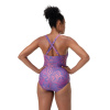 Speedo Shaping Printed V Neck 1 Piece Violet/Blue