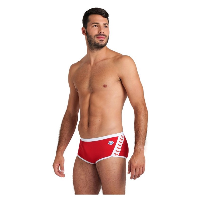 Arena Icons Swim Low Waist Short Solid Red/White