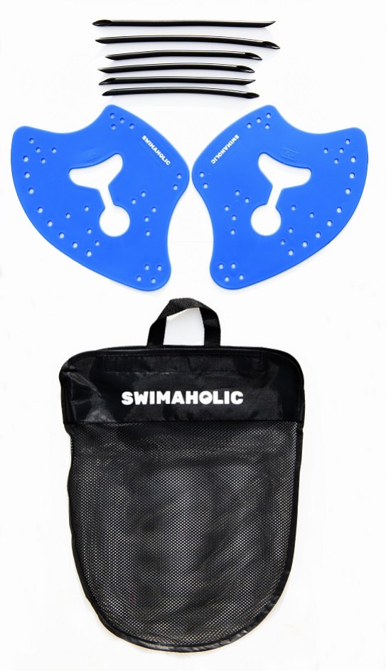 Plavalne šape Swimaholic Strength Paddles Blue