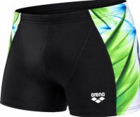 Arena Dynamism Aquashort Black/Green Multi